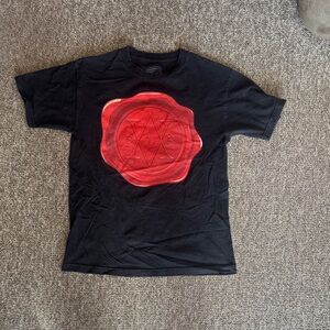 BlackScale T-Shirt with Red Graphic